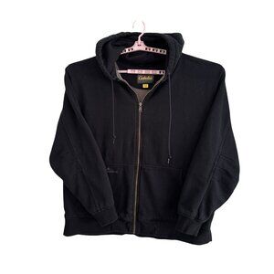 Cabelas Roughneck Black Full Zip Hoodie 3XL Cotton/Polyester Hunting Camping